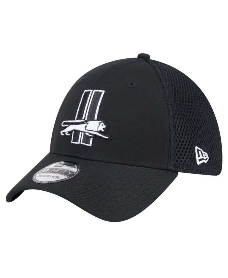 Men's Black Detroit Lions Main Neo 39THIRTY Flex Hat