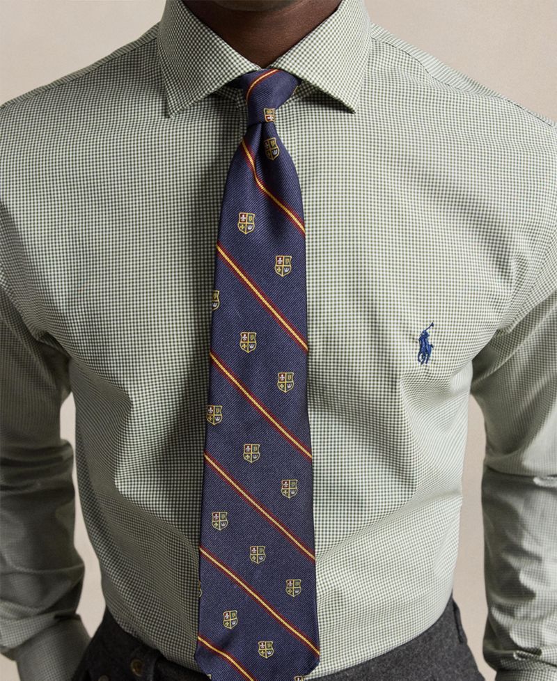 Men's Checked Poplin Dress Shirt