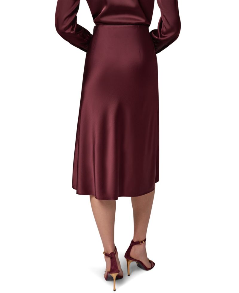 Petite High-Waisted A-Line Midi Skirt