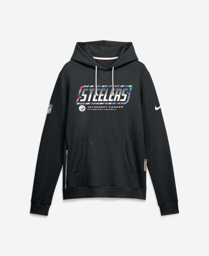 Men's Black Pittsburgh Steelers 2026 NFL Cruical Catch Sideline Dri-Fit Pullover Hoodie