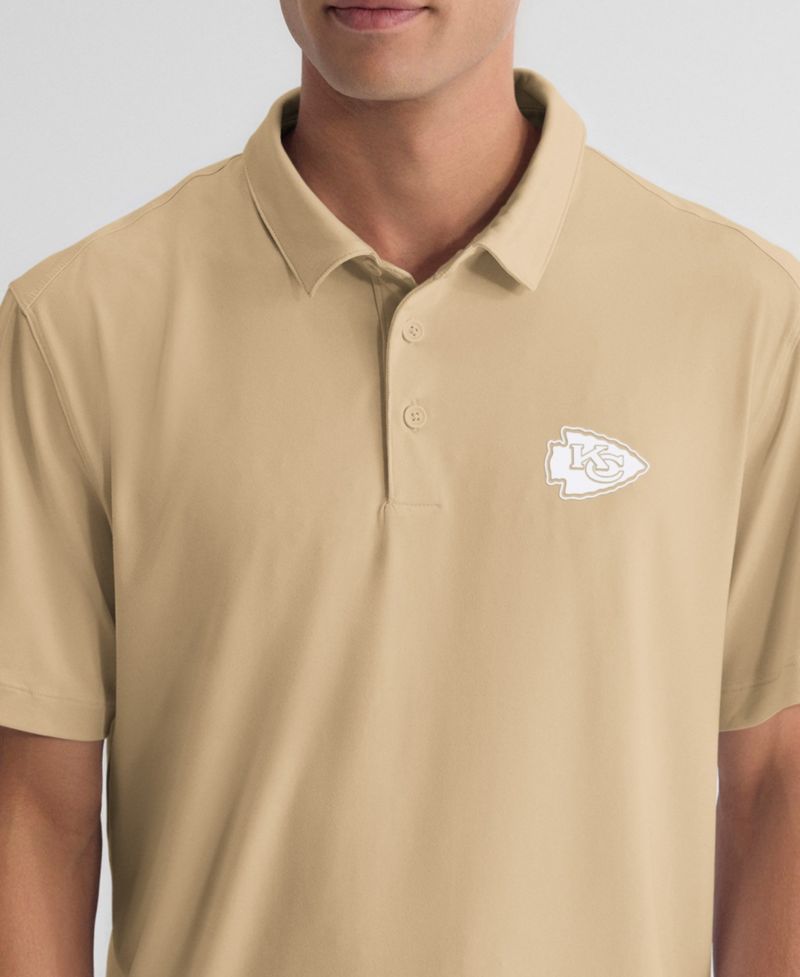 Men's Tan Kansas City Chiefs Clutch Polo Shirt