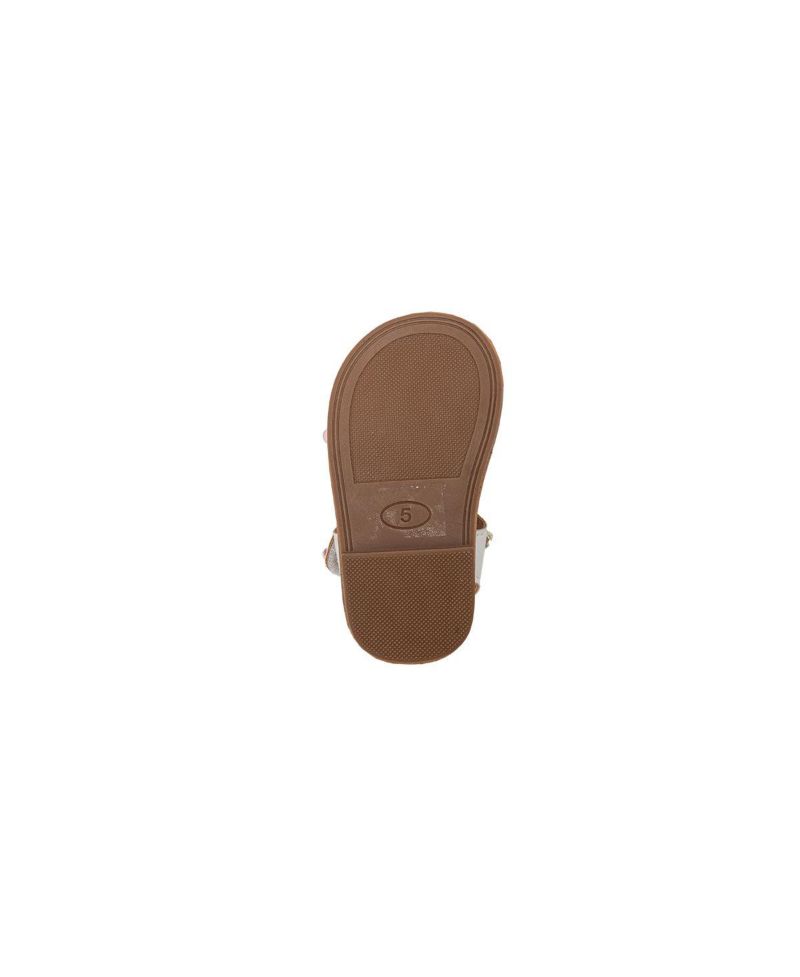 Big Girls Girl's Fashion Sandals - Dressy Shoes with Glitter Braid and Bracelet Accent