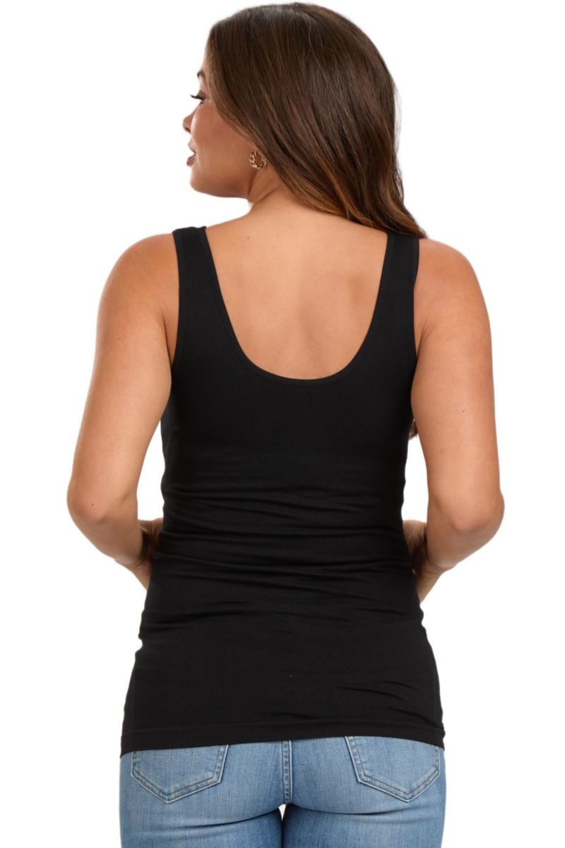 Women's White Sleeveless Fitted Tank Top