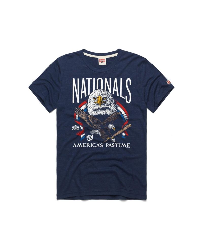 Men's Navy Washington Nationals America's Pastime Tri-Blend T-Shirt