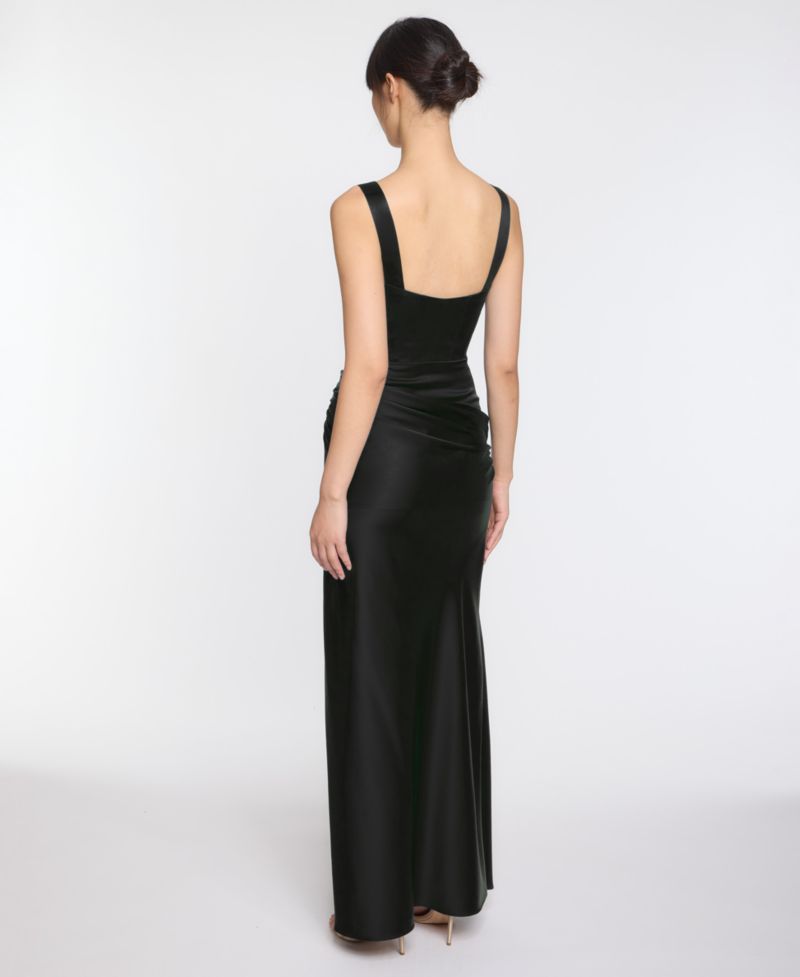 Women's Strappy Bustier Corset Detail Gown