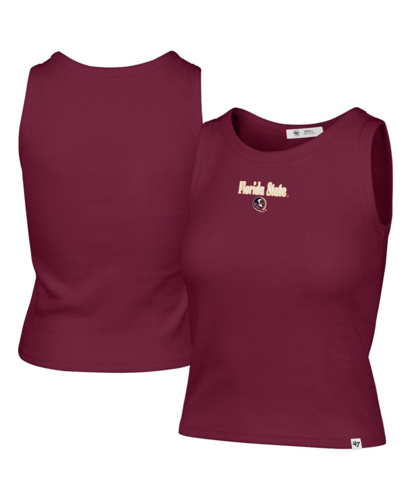 Women's '47 Garnet Florida State Seminoles Straight Cut Baby Rib Tank Top