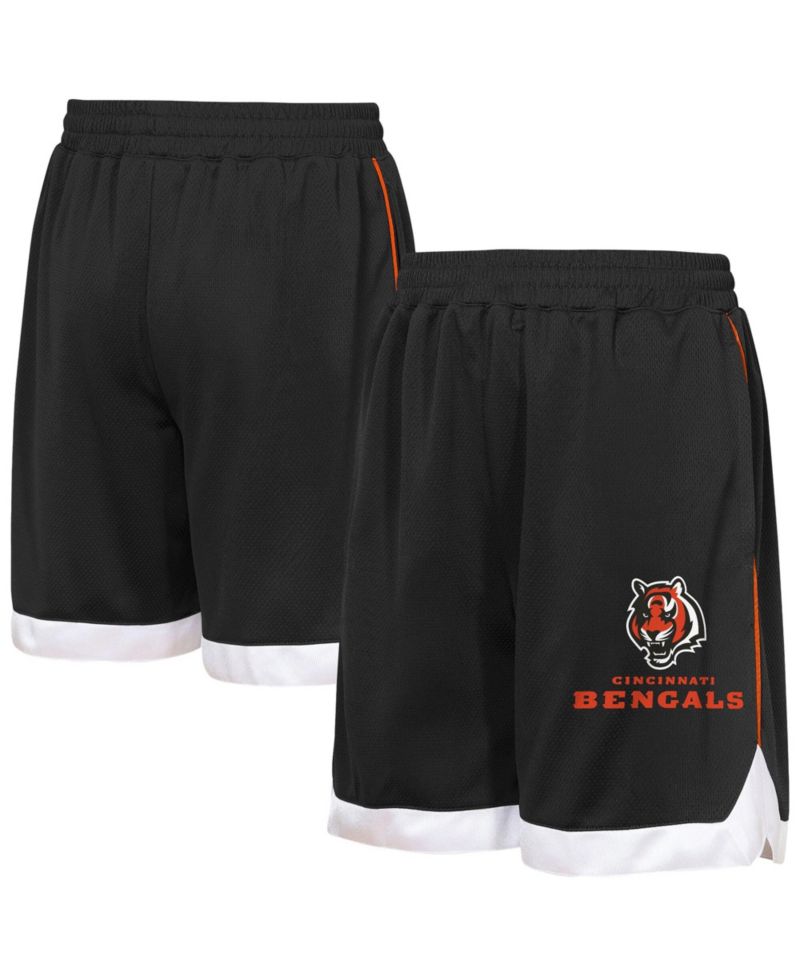 Big Boys and Girls Black Cincinnati Bengals All Star Mesh Shorts