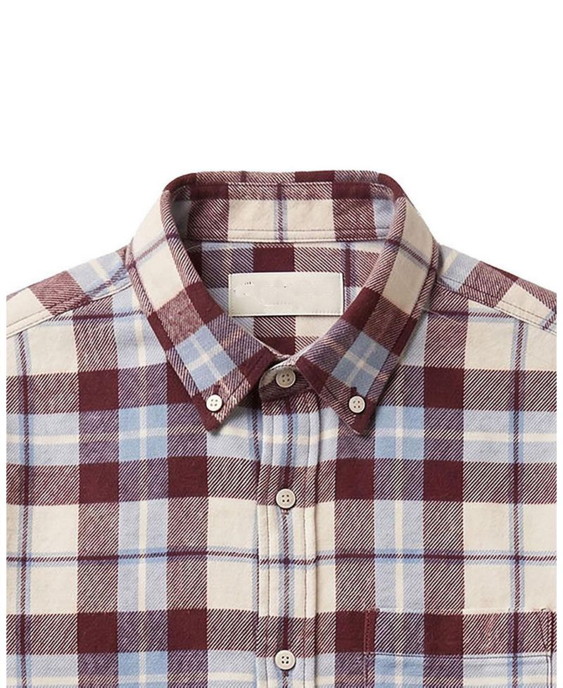 Little and Big Boys' XXS - XL Organic Long Sleeve Flannel Shirt