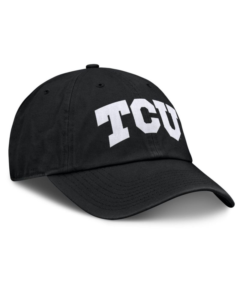 Men's Black TCU Horned Frogs Myth Adjustable Hat