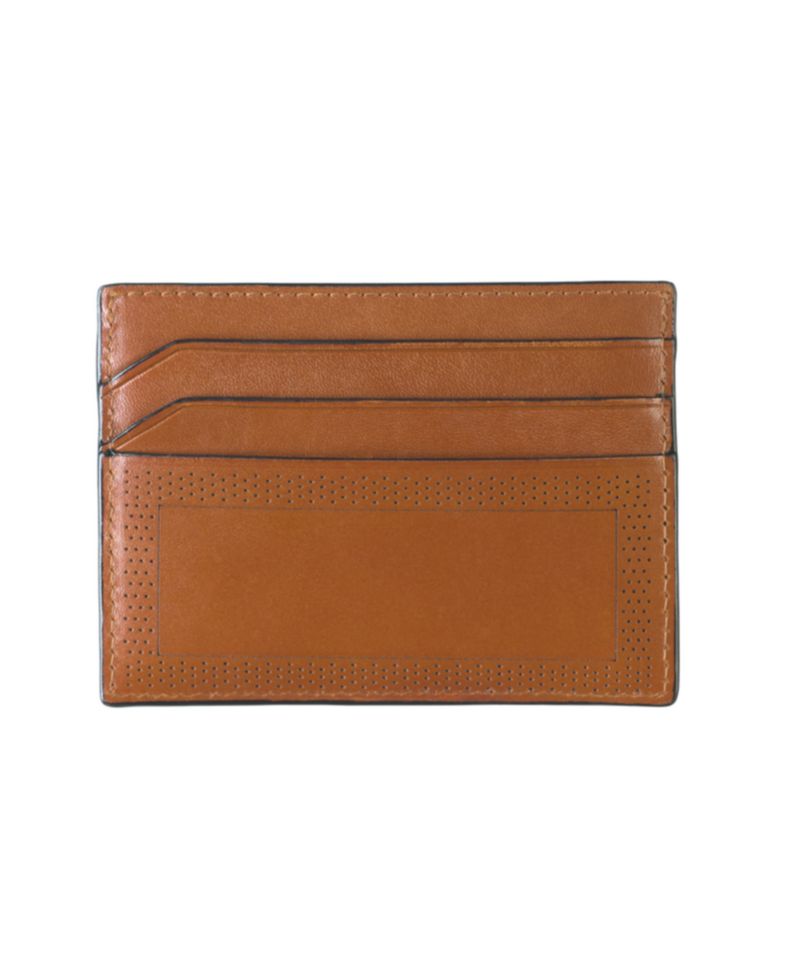 Men's Perforated Edge Weekender Card Wallet