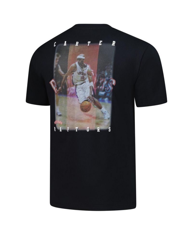 Men's Vince Carter Black Toronto Raptors Hardwood Classics NBA Legends T-Shirt