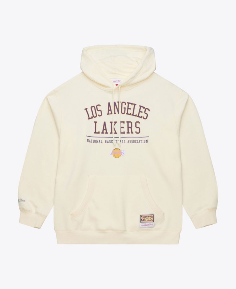 Men's Cream Los Angeles Lakers Walk-Off Fleece Hoodie
