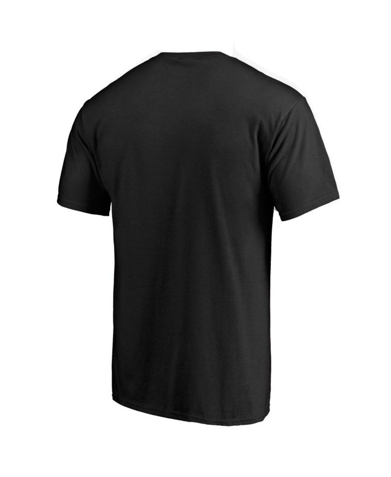 Men's Black Boston Bruins Splatter Logo T-shirt