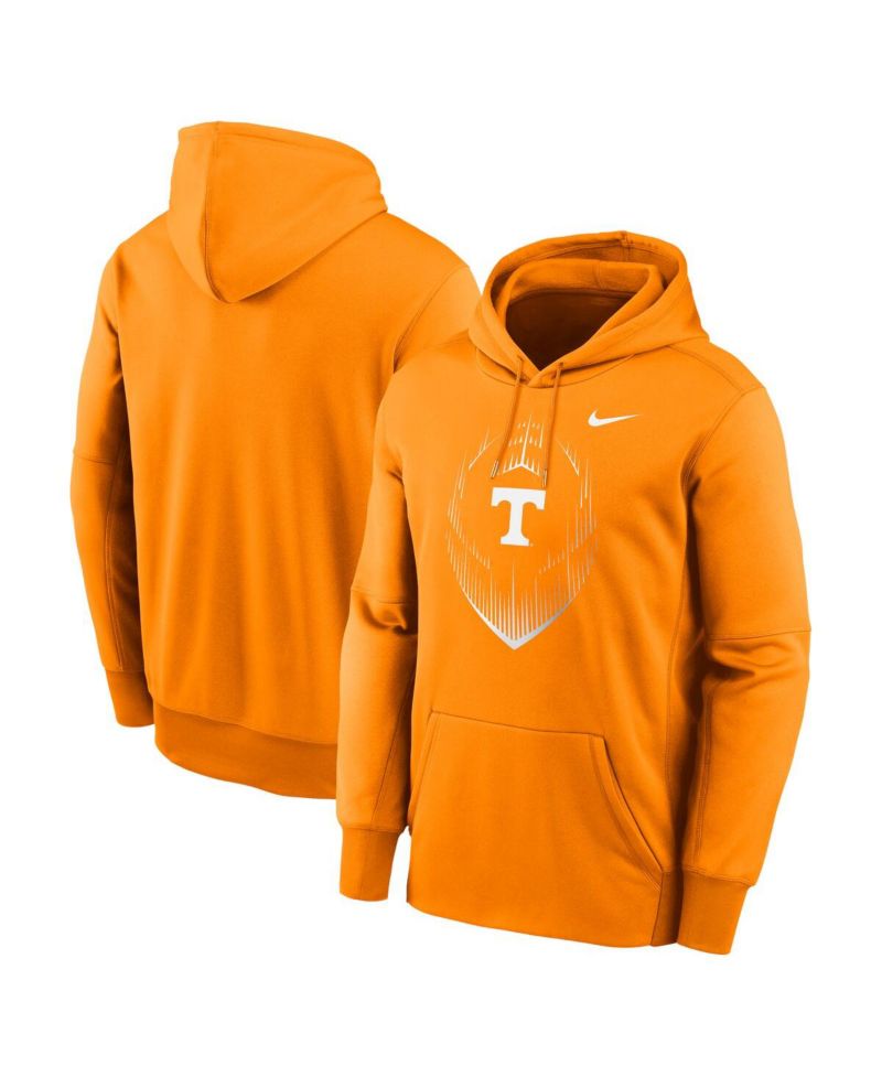Men's Tennessee Orange Tennessee Volunteers Football Icon Performance Fleece Pullover Hoodie
