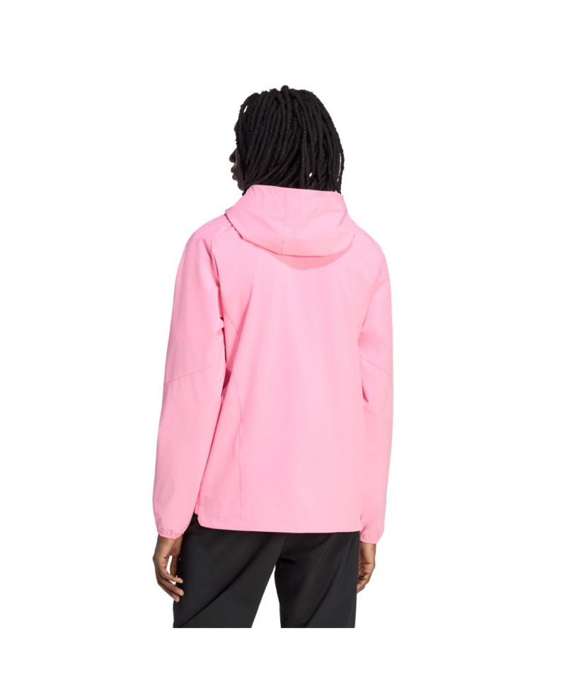Men's Light Pink Inter Miami CF Tiro Travel Full-Zip Hooded Windbreaker Jacket