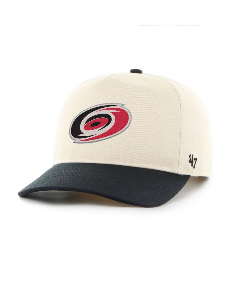 Men's Cream/Black Carolina Hurricanes Logo 2-Tone Hitch Adjustable Hat