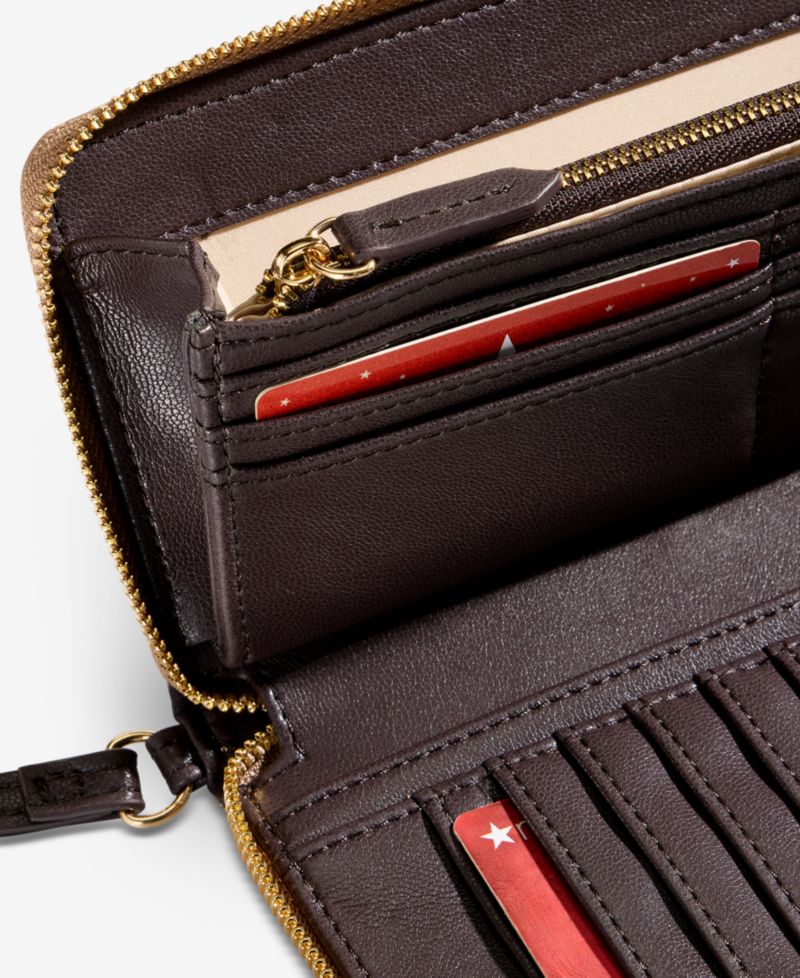 Hazell Bloom Studded Zip-Around Wallet