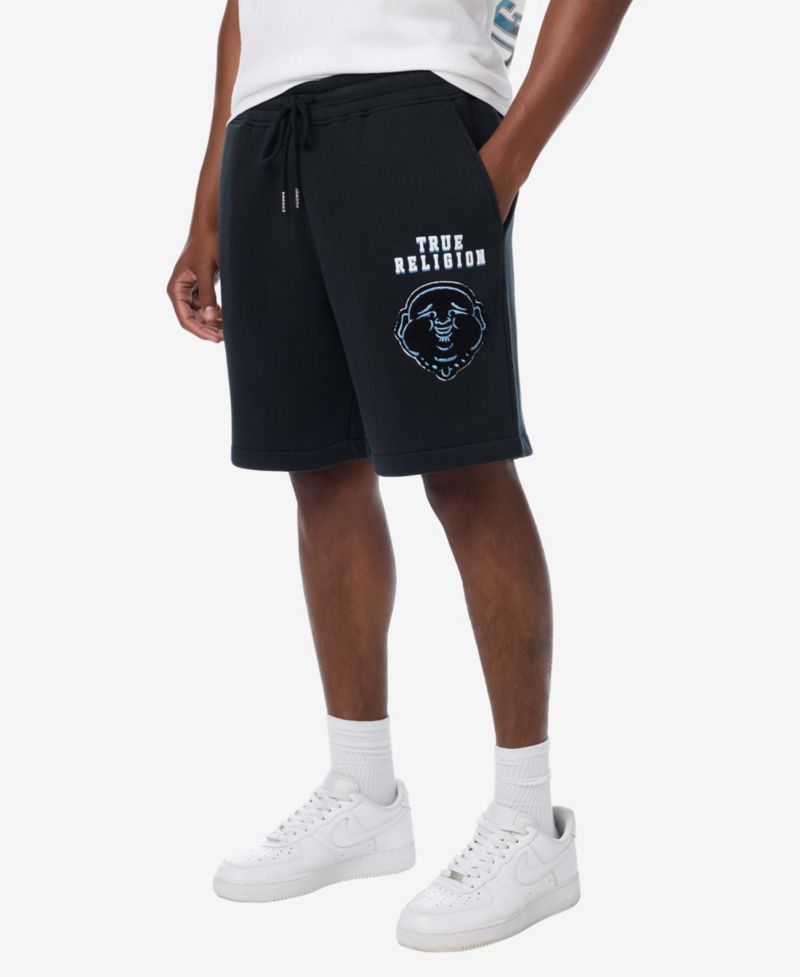 Men's Overt Buddha Logo Fleece Shorts, 8" Inseam