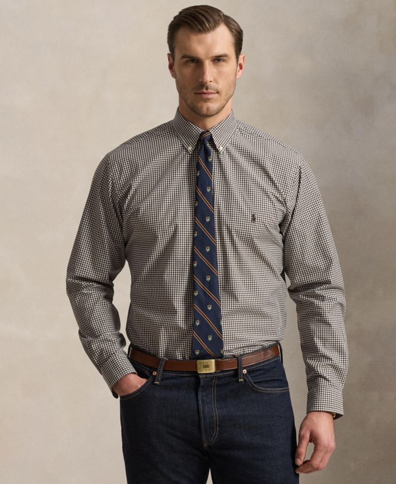 Men's Big & Tall Poplin Sport Shirt