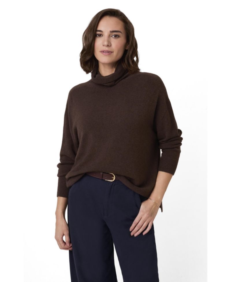 Women's Oversized Slouchy Roll Neck Jumper