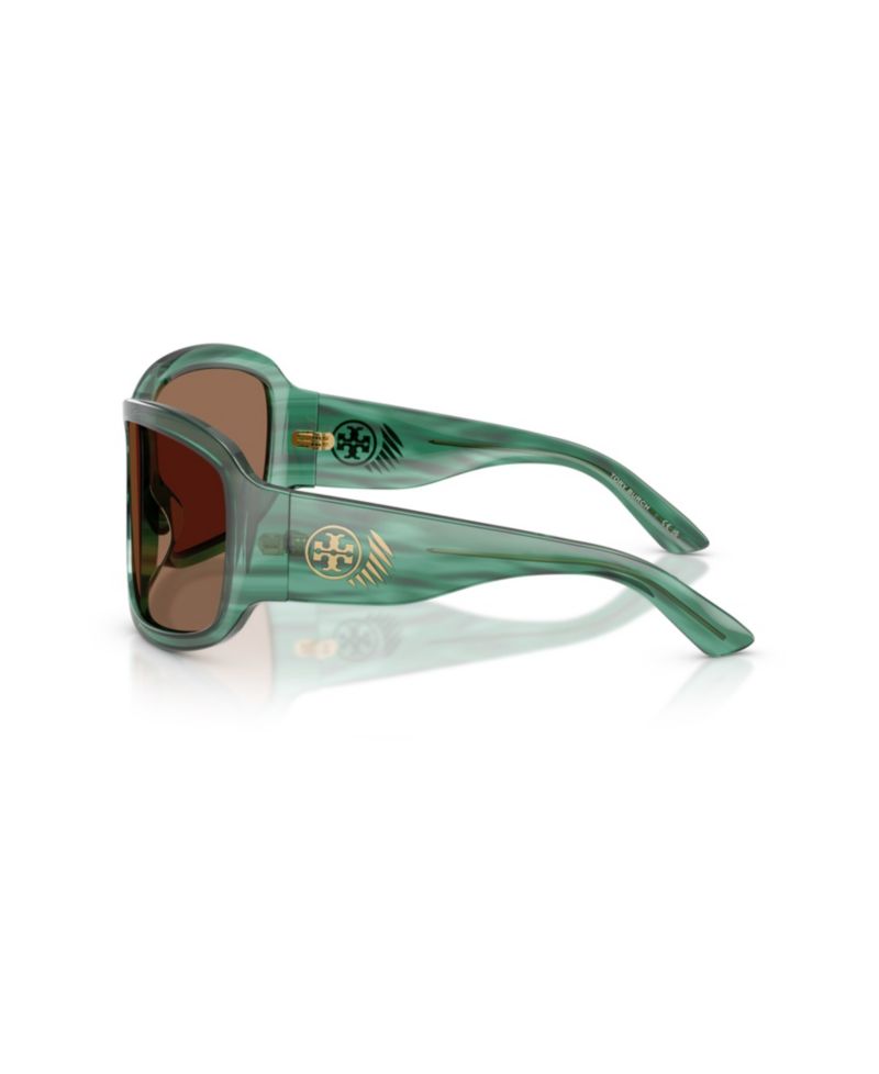 Oversized Retro Runway Wrap Sunglasses TY5019