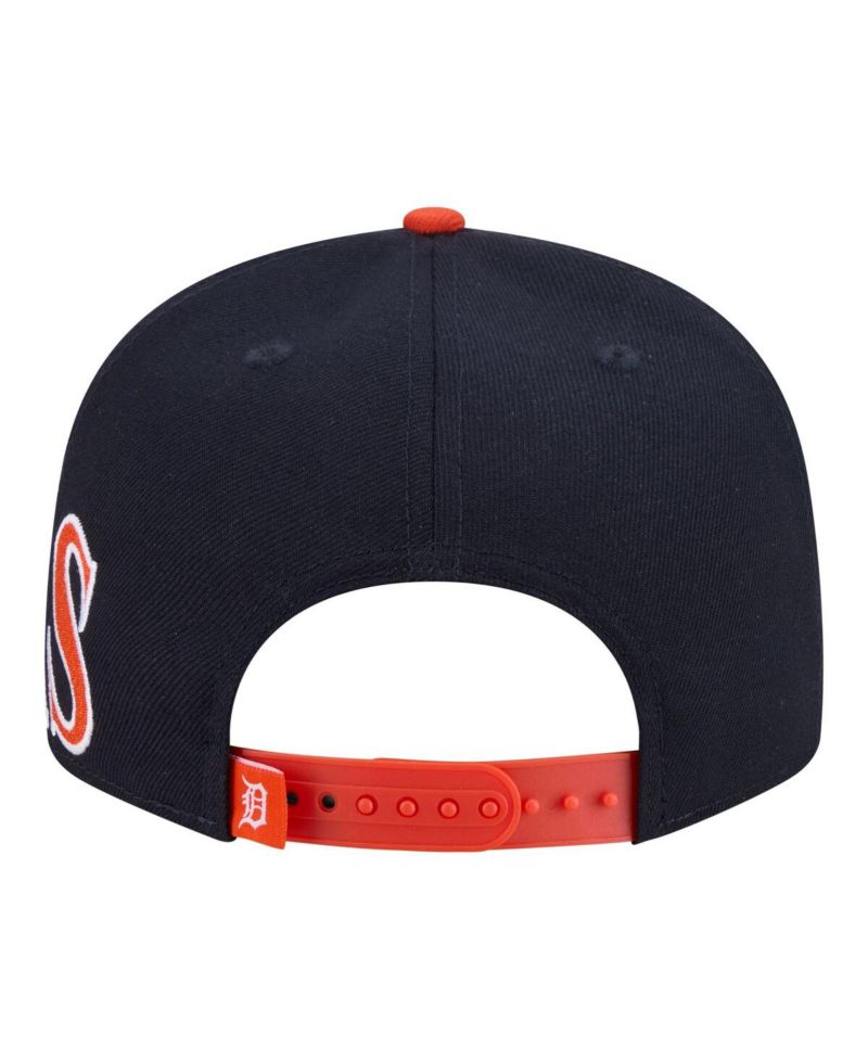 Men's Navy/Orange Detroit Tigers Stretched Two-Tone 9FIFTY Adjustable Hat