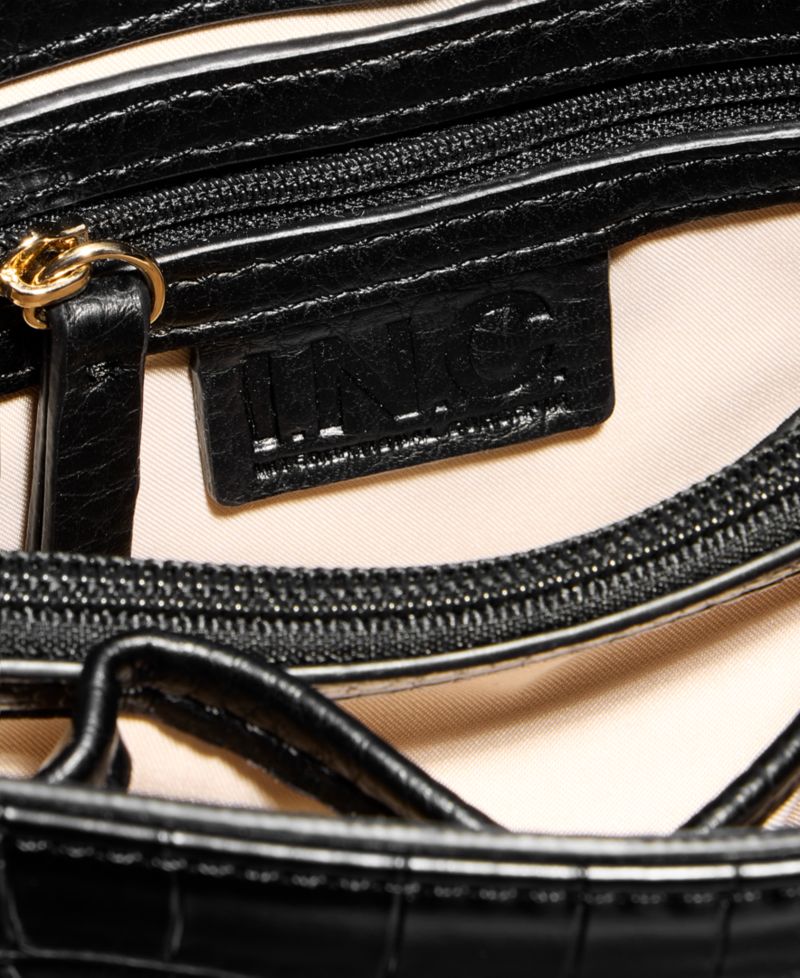 Mini Ajae Croco-Embossed Crossbody Bag