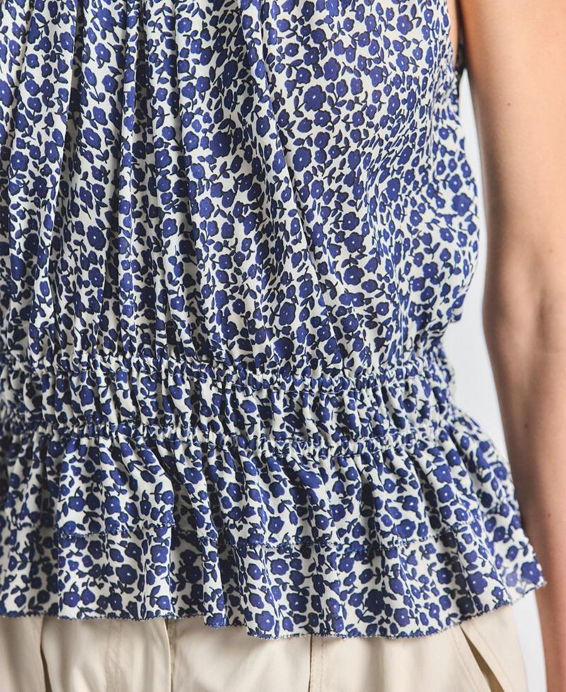 Women's Avery Floral Print Smocked Sleeveless Top