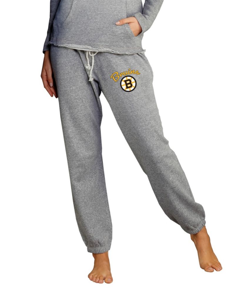 Women's Gray Boston Bruins Mainstream Knit Jogger Pants