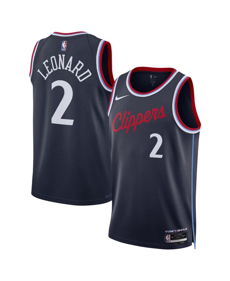 Men's and Women's Kawhi Leonard Navy LA Clippers 2024/25 Swingman Jersey - Icon Edition