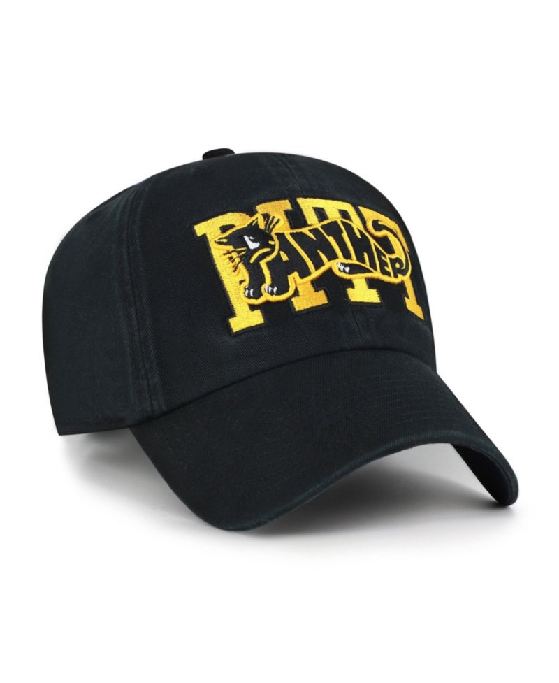 Men's '47 Black Pitt Panthers Vault Clean Up Adjustable Hat