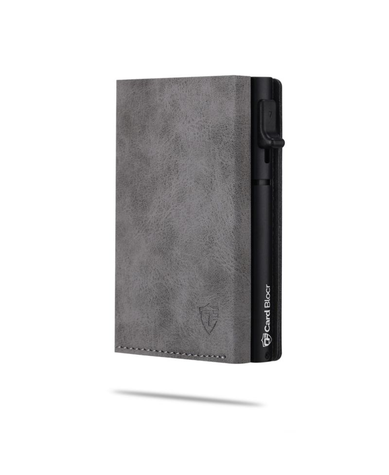 Men's Card Block Wallet RFID Blocking Credit Card Holder PU Leather