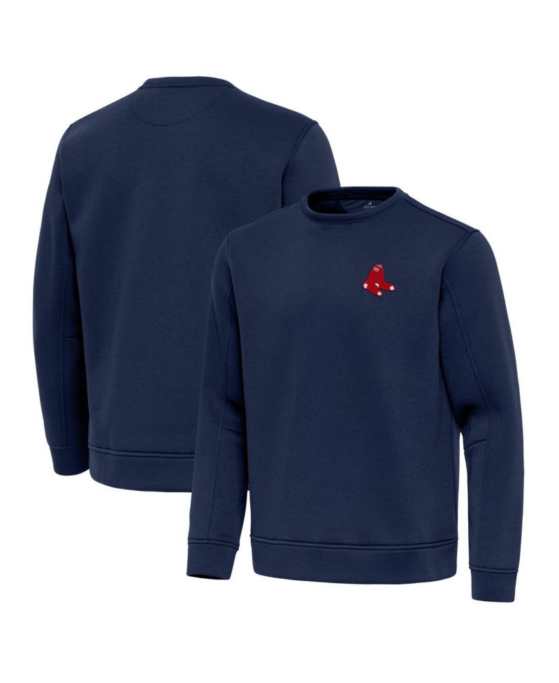 Men's Navy Boston Red Sox Relevant Lightweight Pullover Sweatshirt