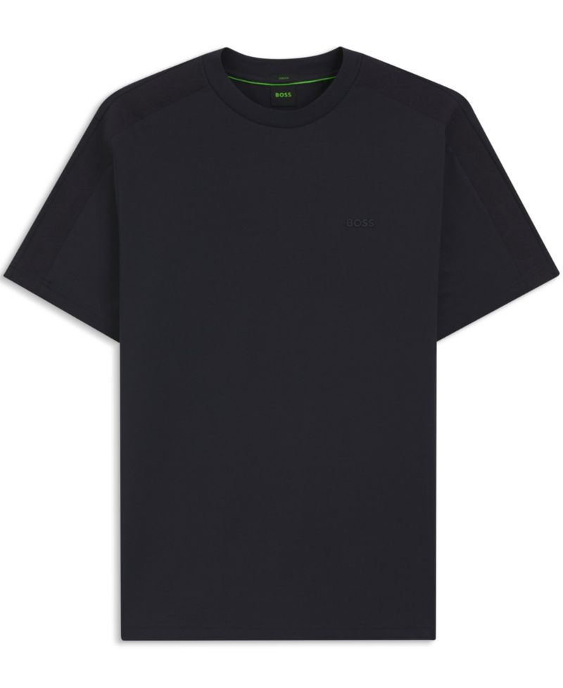 Men's Stretch-Cotton Regular-Fit Jacquard Tape T-Shirt