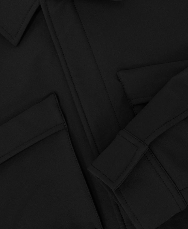 Men's Divide Utilitarian Soft-Fleece Lined Twin-Pocket Overshirt