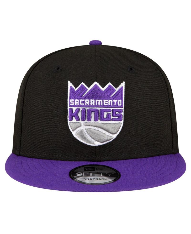 Men's Black, Purple Sacramento Kings Official Team Color 2Tone 9FIFTY Snapback Hat