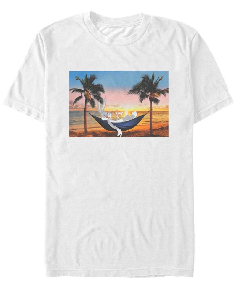 Men's Looney Tunes Hare and His Hammock Short Sleeve T-shirt