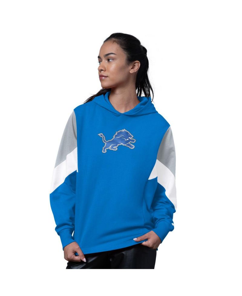 Women's Blue Detroit Lions Scrimmage Hoodie
