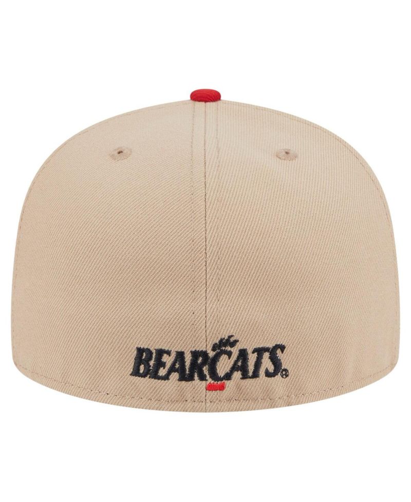 Men's Khaki Cincinnati Bearcats Two-Tone 59FIFTY Fitted Hat