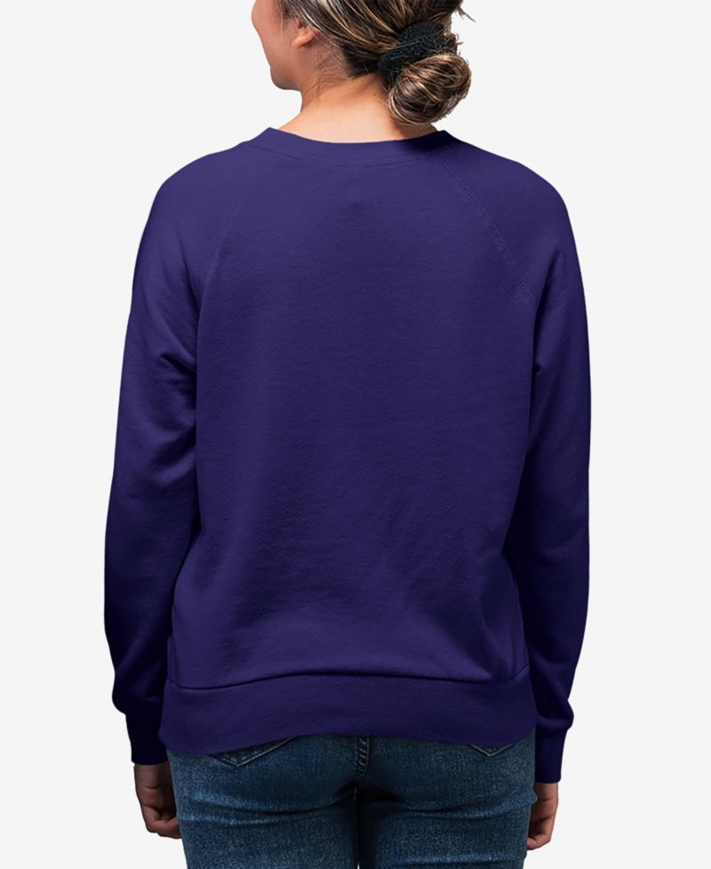Women's Santa's Reindeer Word Art Crew Neck Sweatshirt
