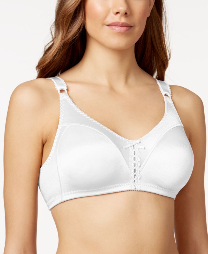 Women's Double Support Tailored Wireless Lace Up Front Bra 3820