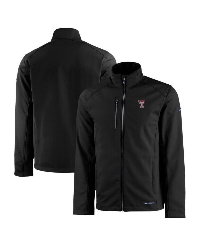 Men's Black Texas Tech Red Raiders Evoke Eco Softshell Full-Zip Jacket
