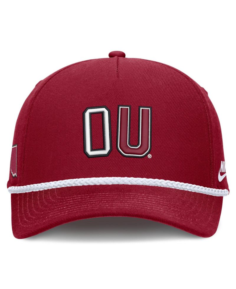Men's and Women's Crimson Oklahoma Sooners 2026 Basketball Refresh 5-Panel Rope Rise Hat