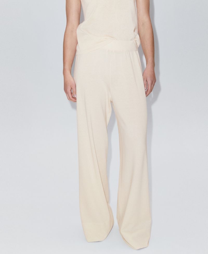 Women's Elastic Waist Straight-Fit Pants