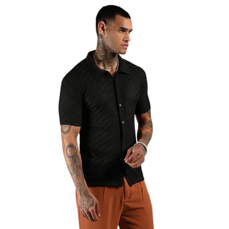 Men's Tilted-Knit Shirt