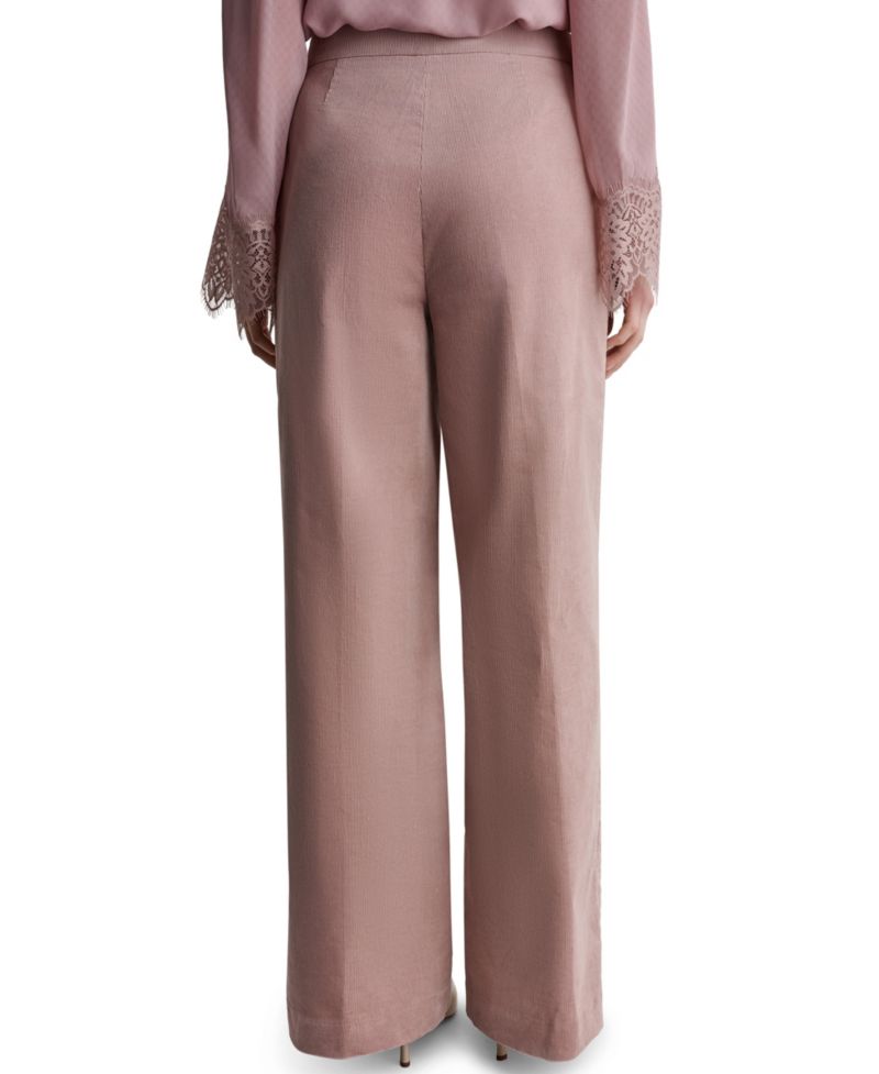 Women's Corduroy Wide-Leg High-Waisted Pants