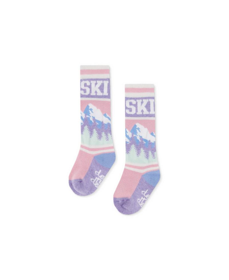 Girls' 4-16 Ski Merino Wool-Blend Mid-Calf Socks