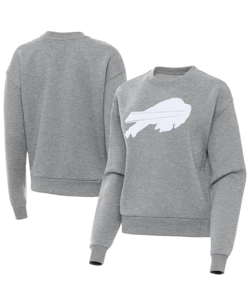 Women's Heather Gray Buffalo Bills Victory Pullover Sweatshirt