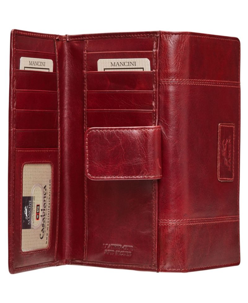Casablanca Collection RFID Secure Ladies Clutch Wallet