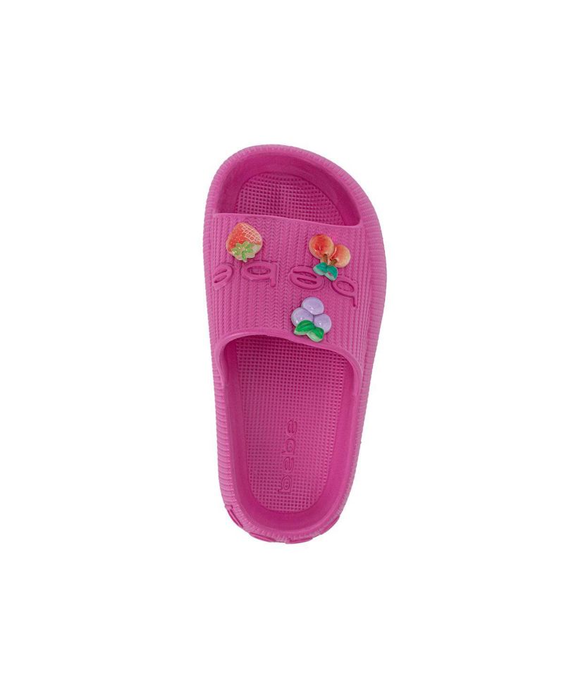 Girls Girls EVA Slide - Lightweight and Comfy Slide Sandals with Fruit Charms